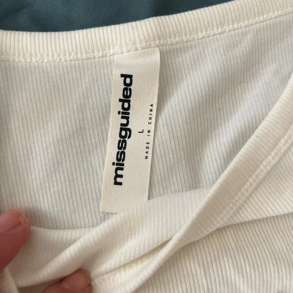 Missguided+ White Embellished Tank Top - Picture 3 of 7